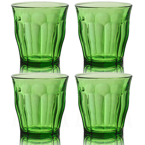 Duralex - Duralex Picardie Green Glass Tumblers 310 ml, Set of 4