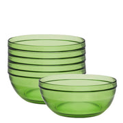 Duralex - Duralex Lys Green Stackable Bowl 14.5 cm, Set of 6