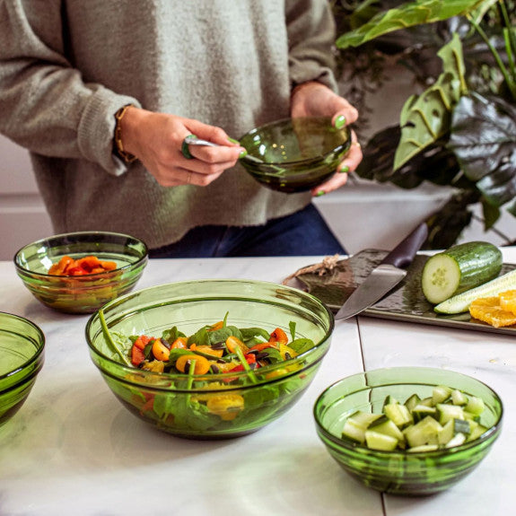 Duralex - Duralex Lys / Gigogne Green Stackable Bowl 20.5 cm, Set of 6