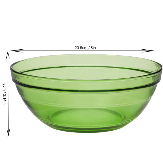 Duralex - Duralex Lys / Gigogne Green Stackable Bowl 20.5 cm, Set of 6