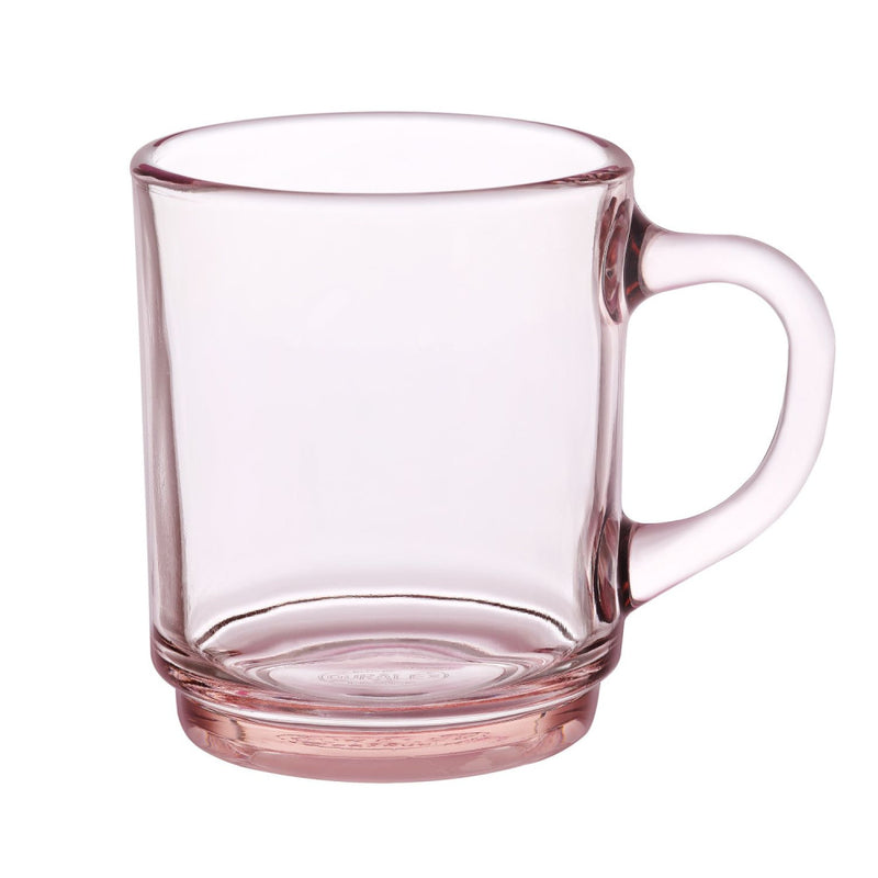 Duralex - Duralex Versailles Rose Mug 260 ml, Set of 6