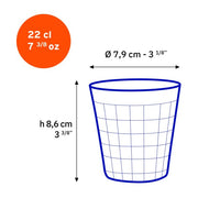 Duralex - Duralex Prisme Clear Glass Tumblers 220 ml, Set of 6
