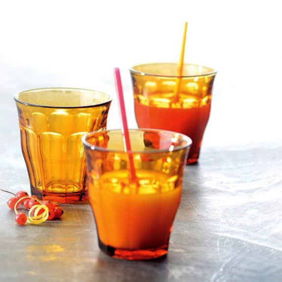 Duralex - Duralex Picardie Amber Glass Tumblers 250 ml, Set of 6