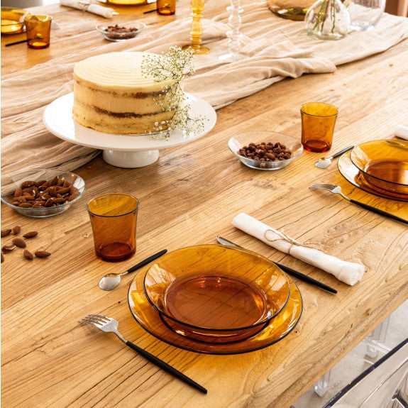 Duralex - Duralex Lys Amber Deep Plate 19cm, Set of 6