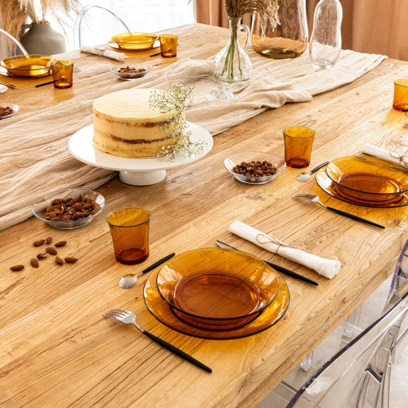 Duralex - Duralex Picardie Amber Dinner Plate 23 cm, Set of 6