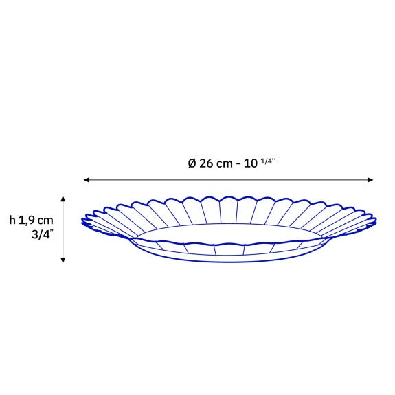 Duralex - Duralex Picardie Amber Dinner Plate 26cm, Set of 6