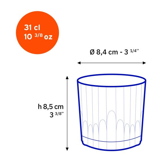 Duralex - Duralex Manhattan Old Fashion Glass 310 ml, Set of 6