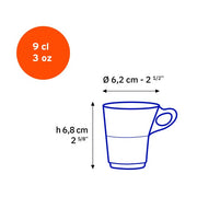 Duralex - Duralex Caprice Mocha Cup 90ml, Set of 6