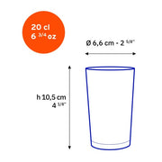 Duralex - Duralex Unie Clear Glass Tumbler 200 ml, Set of 6