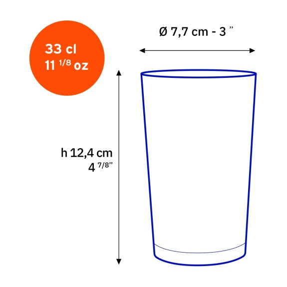 Duralex - Duralex Unie Clear Glass Tumbler 330 ml, Set of 6
