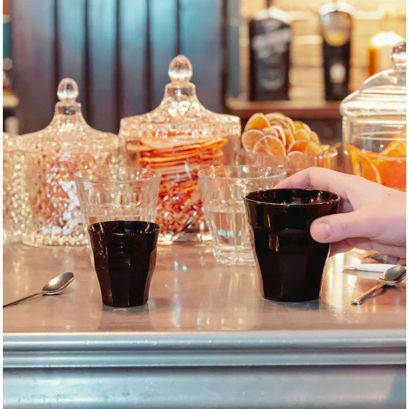 Duralex - Duralex Picardie Black Tumbler 90 ml, Set of 6
