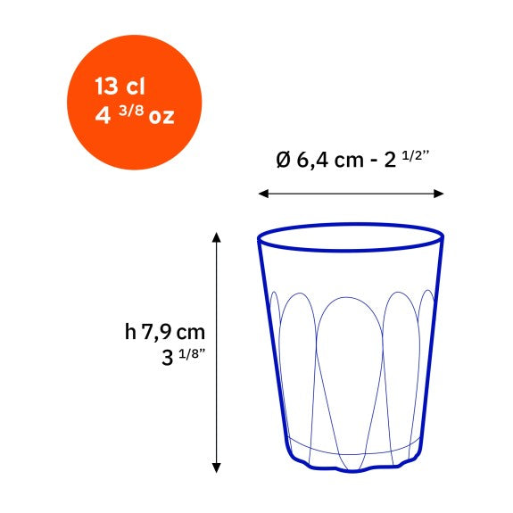 Duralex - Duralex Provence Clear Glass Tumbler 130 ml, Set of 6