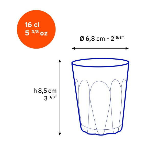 Duralex - Duralex Provence Clear Glass Tumbler 160 ml, Set of 6