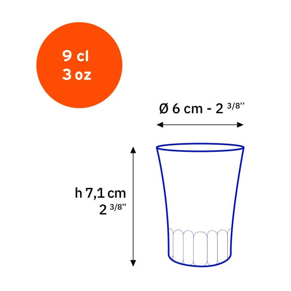 Duralex - Duralex Amalfi Clear Tumbler 90 ml, Set of 4