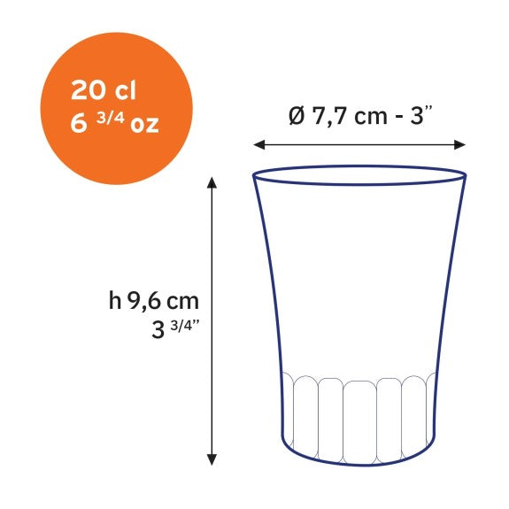 Duralex - Duralex Amalfi Clear Tumbler 200 ml, Set of 4