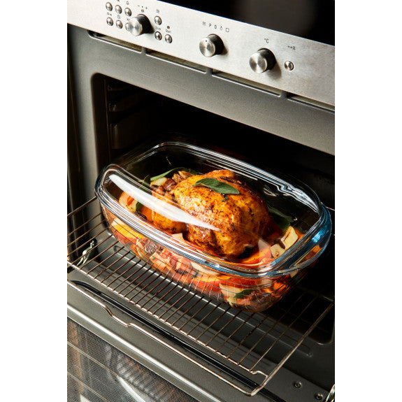 Duralex - Duralex Ovenchef Reversible Casserole Dish with Cover 35 x 22cm