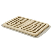 Legnoart - Vitto Light Ash Wood Bread Cutting Board & Crumb Tray 36cm