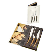 Legnoart - Caseus Japanese Steel Cheese Knife Set with Light Stamina Wood Handle
