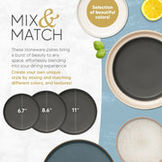 Mesa Ceramics - Mesa Ceramics Uno Granite Stoneware Dinner Plate 28cm