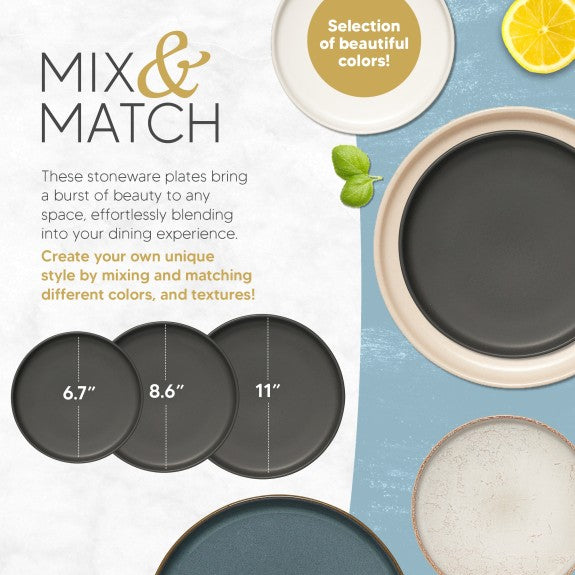 Mesa Ceramics - Mesa Ceramics Uno Granite Stoneware Dinner Plate 28cm