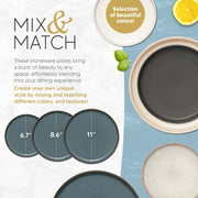Mesa Ceramics - Mesa Ceramics Uno Blue Stoneware Plate 17cm