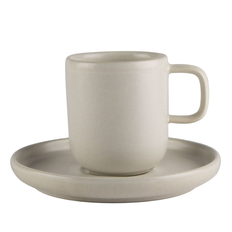 Mesa Ceramics - Mesa Ceramics Uno Marble Stoneware Espresso Cup and Saucer 75ml