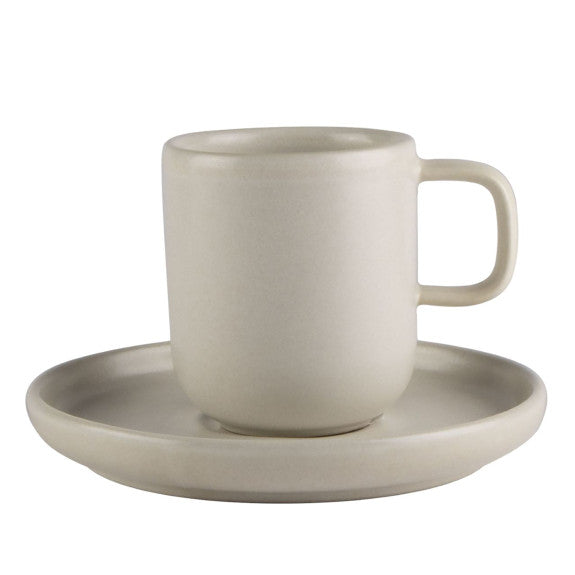 Mesa Ceramics - Mesa Ceramics Uno Marble Stoneware Espresso Cup and Saucer 75ml