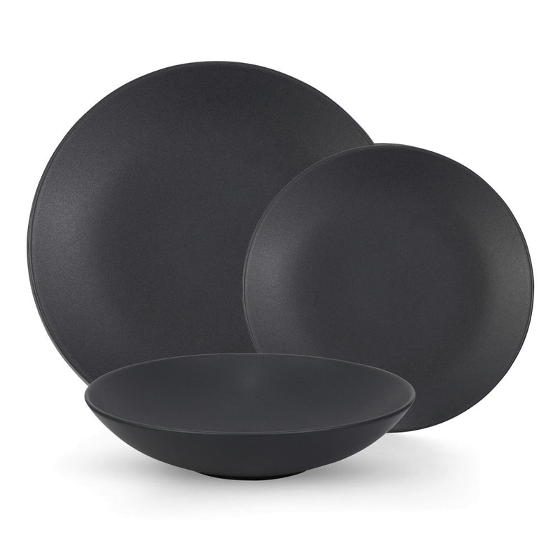 Mesa Ceramics - Mesa Ceramics Granito Stoneware 12 Piece Dinnerware Set, Service for 4
