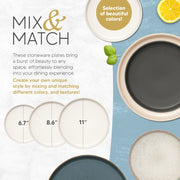 Mesa Ceramics - Mesa Ceramics Uno Bianco Stoneware Plate 17cm
