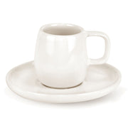 Mesa Ceramics - Mesa Ceramics Uno Bianco Stoneware Espresso Cup and Saucer 75ml