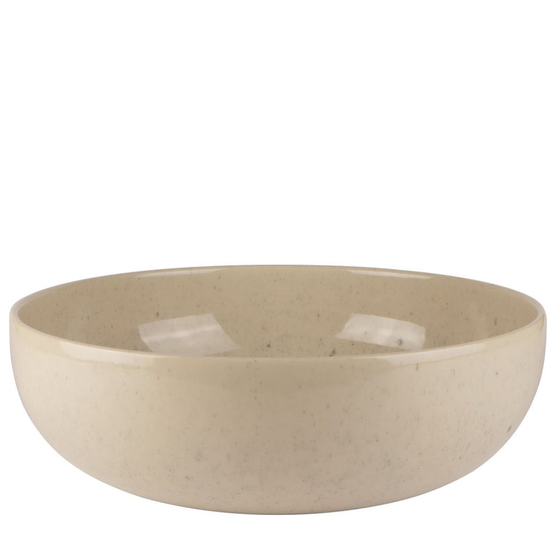 Mesa Ceramics - Mesa Ceramics Uno Speckle Nature Stoneware Salad Bowl 26cm