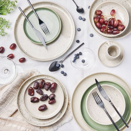 Mesa Ceramics - Mesa Ceramics Uno Speckle Nature Stoneware Salad Plate 22cm