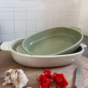 Mesa Ceramics - Mesa Ceramics Uno Speckle Nature Stoneware Roaster 40 cm
