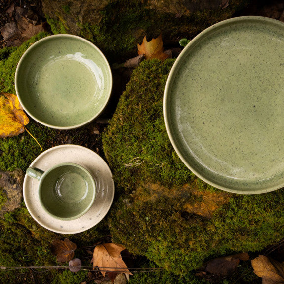 Mesa Ceramics - Mesa Ceramics Uno Speckle Green Stoneware Dip Bowl 12cm