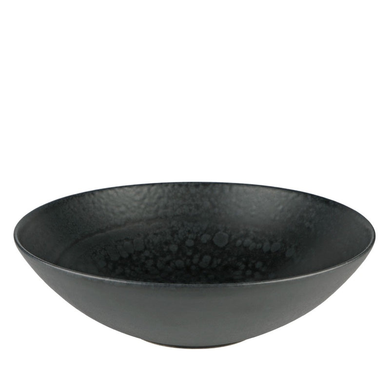Mesa Ceramics - Mesa Ceramics Black Hammered Salad Bowl 24 cm