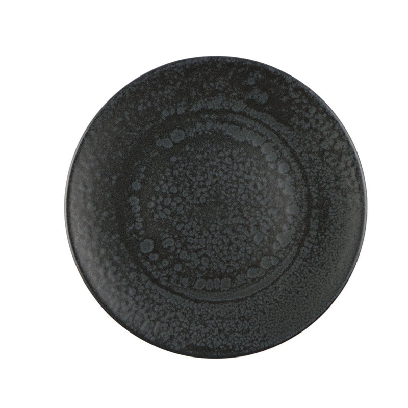 Mesa Ceramics - Mesa Ceramics Black Hammered Stoneware Salad Plate 21 cm