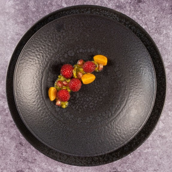 Mesa Ceramics - Mesa Ceramics Black Hammered Dinner Plate 27 cm