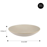 Mesa Ceramics - Mesa Ceramics Marble Hammered Pasta Bowl 22 cm