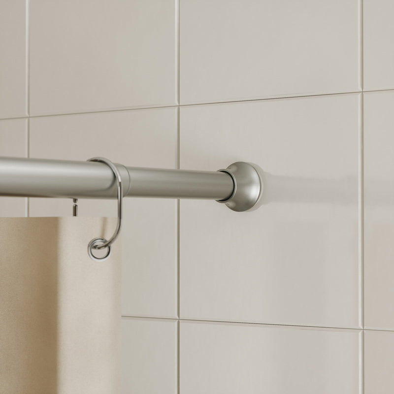 UMBRA - Chroma Shower Tension Rod-Nickel-Steel-Size-42-72"-Diameter-5/8" (1.6cm approx)