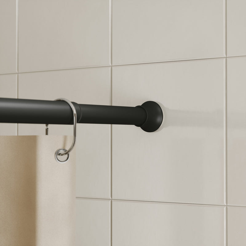 UMBRA - Chroma Shower Tension Rod-Matte Black-Size-42-72"-Diameter-5/8" (1.6cm approx)