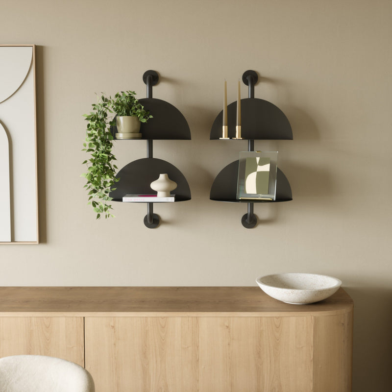 UMBRA - Solis Adjustable Wall Shelf-Black