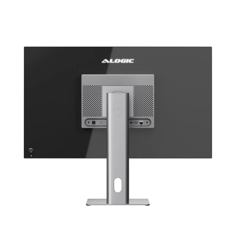 Alogic - Monitor 32in Aspekt Gloss Docking UHD 4K with Built in Multi-Port Hub 10-in1 with 90W PD - Space Grey