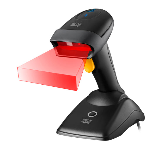 Adesso - Barcode Scanner Handheld CMOS Sensor Dual-Mode Bluetooth & 2.4GHz Wireless Connectivity 1D/2D Antimicrobial Spill Resistant Drop Protected