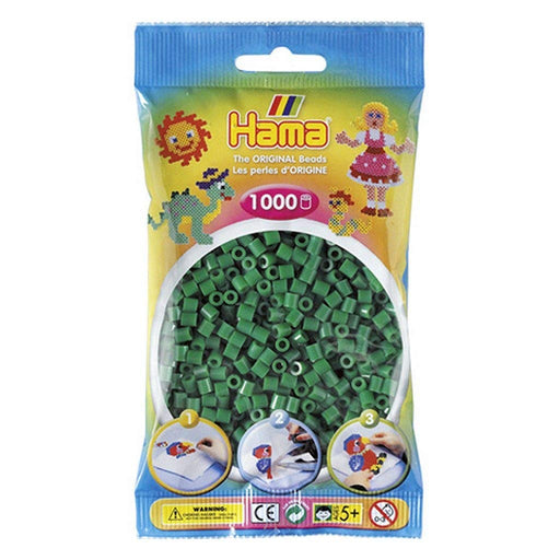 Hama - Green - 1K Beadsin Bag