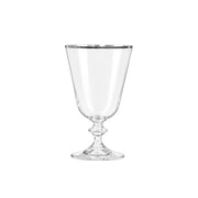 Bohemia Crystal - Bella - Red Wine Glass with Platinum Rim - Single
