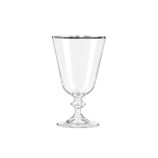 Bohemia Crystal - Bella - Red Wine Glass with Platinum Rim - Single