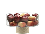 LSA - Lotta Pedestal Bowl Clear & Ash Base E25 cm