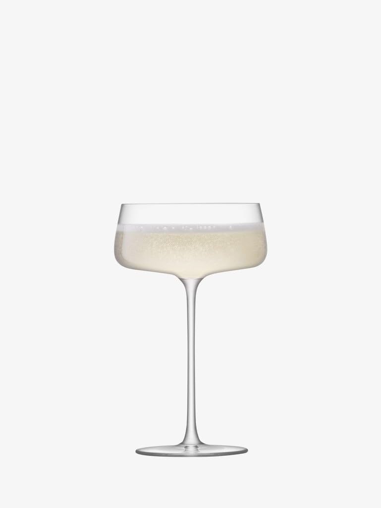 LSA - Metropolitan Champagne Saucer 300 mL Clear (4 Pack)