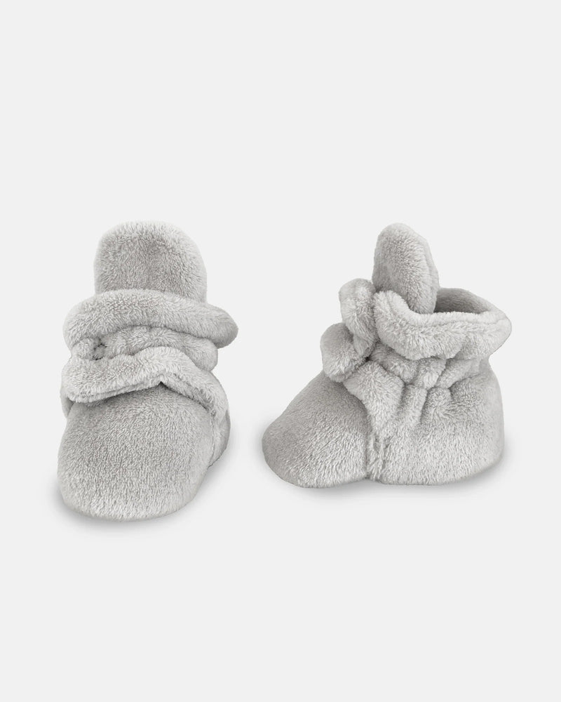 7AM - Baby Booties - Plush | Sand - 0-3M