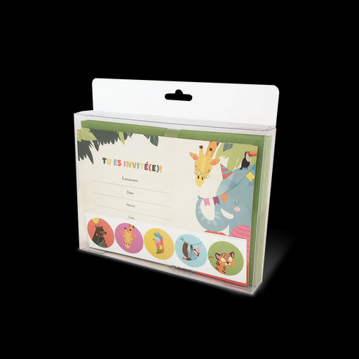 PBI - Invitation Sets : Kit For Birthday - Animal (Fr) - Limolin 